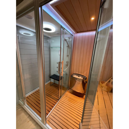 Душевая кабина с сауной Frank F-918 R 180x130