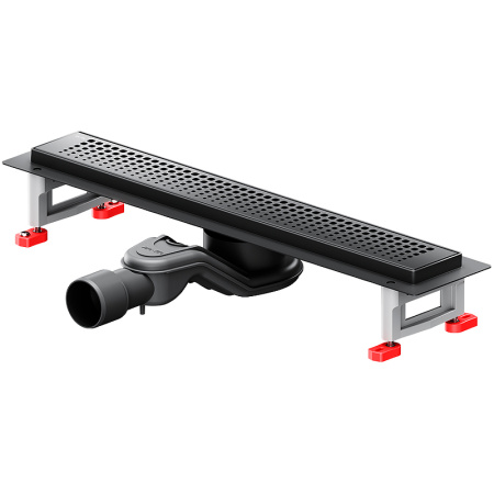 Трап для душа Am.Pm MasterFlow 50 W01SC-P11-050-01BM с Черной матовой решеткой Cut Gradient