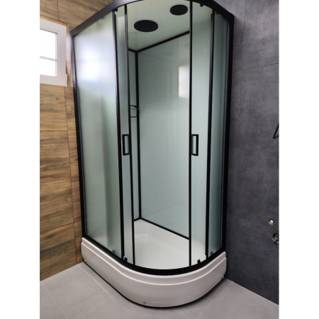 Душевая кабина Frank Frank F412/1L Black 120x80