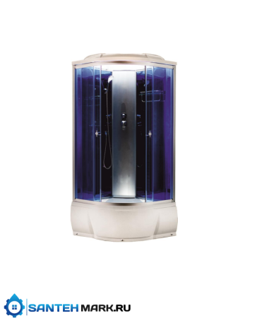 Душевая кабина Aquacubic 3302D blue mirror 90х90