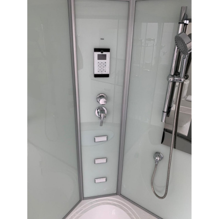 Душевая кабина Frank F-651 Blaсk с баней 130x130