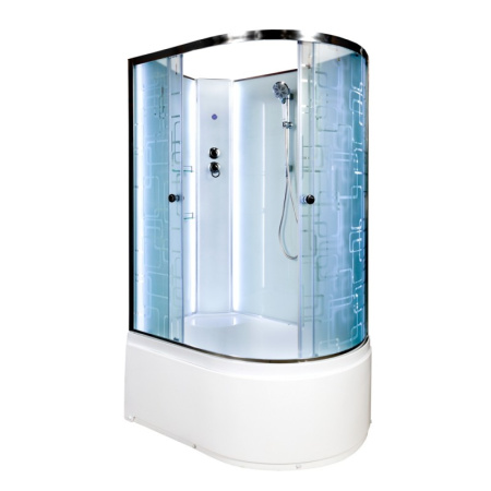 Душевая кабина DTO EM 4512 L N LED 120х80
