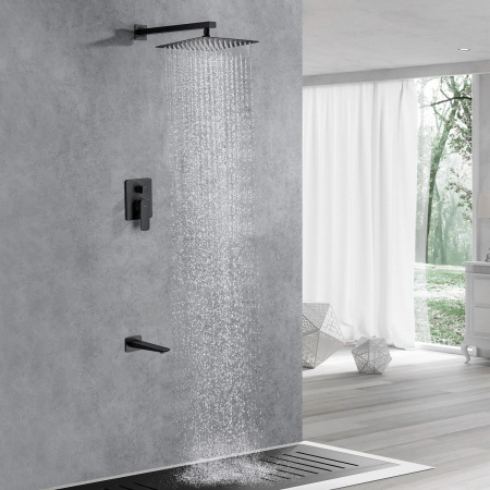 Смеситель Allen Brau Infinity X2 5.21014-31 (с внутренней частью) черный матовый Смеситель Allen Brau Infinity X2 5.21014-31 (с внутренней частью) черный матовый