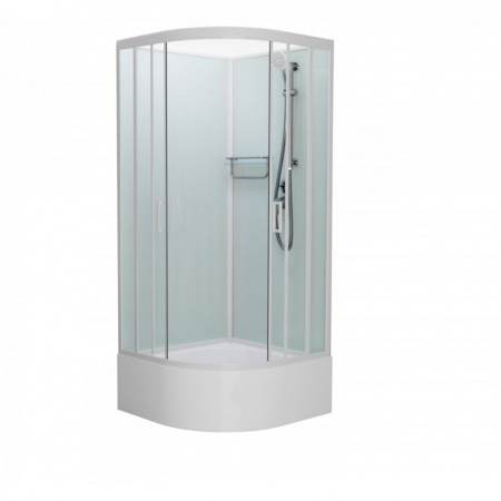 Душевая кабина Frank F409/2 White 90x90 без крыши