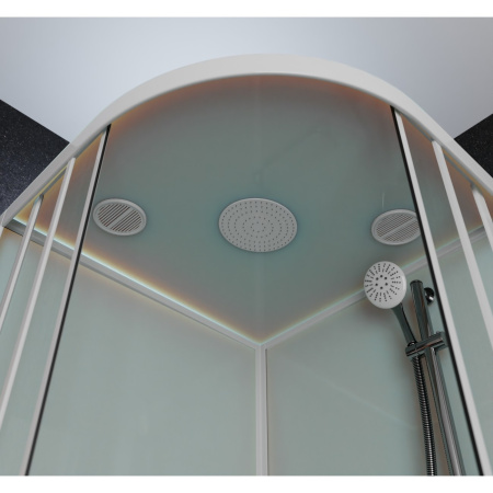 Душевая кабина Frank F409/2 White 90x90