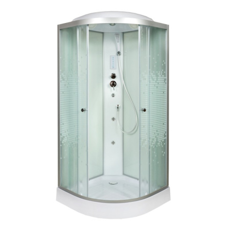 Душевая кабина DTO L 909 GM+EL 90x90 с гидромассажем и электрикой
