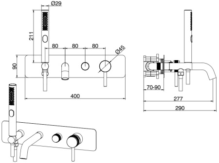 Смеситель Allen Brau Priority 5.31006-BN (с внутренней частью) никель браш Смеситель Allen Brau Priority 5.31006-BN (с внутренней частью) никель браш