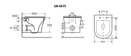 Унитаз Grossman Style GR-4475S