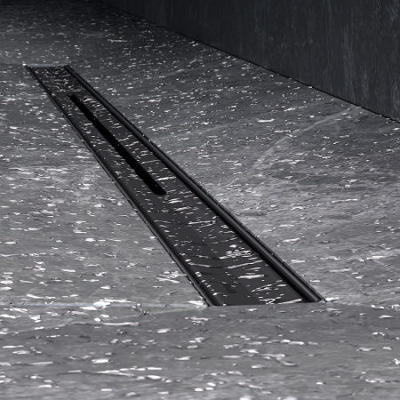 Трап для душа Am.Pm MasterFlow 80 W01SC-S11-080-05BM с Черной матовой решеткой Slim line