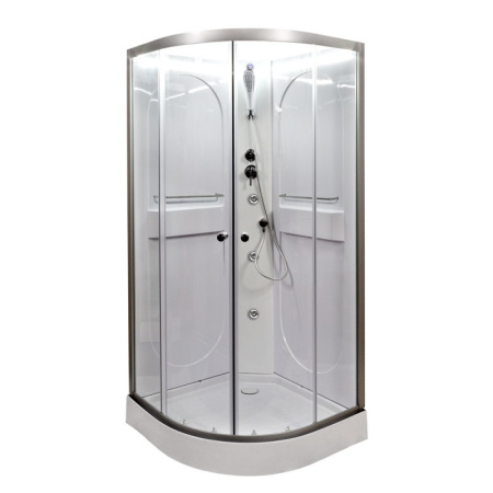 Душевая кабина DTO L 608 N LED+GM 80x80 с гидромассажем