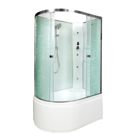 Душевая кабина DTO EM 4511 R N LED с гидромассажем 110х80
