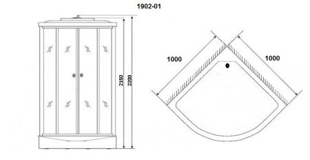 Душевая кабина Niagara Ultra NG-1902-01 100x100 Душевая кабина Niagara Ultra NG-1902-01 100x100