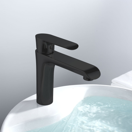 Смеситель для раковины Vincea Esse VBF-1E1MB однорычажный, черный