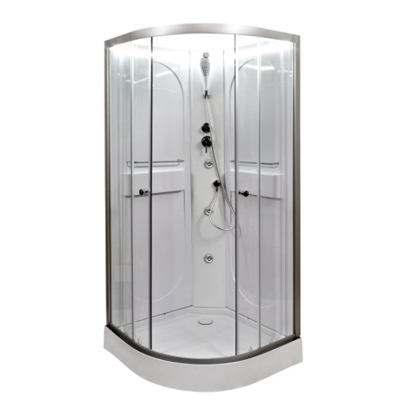 Душевая кабина DTO L 608 N LED+GM 80x80 с гидромассажем