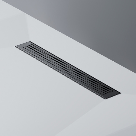 Трап для душа Am.Pm MasterFlow 50 W01SC-P11-050-01BM с Черной матовой решеткой Cut Gradient