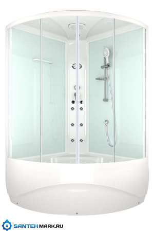 Душевая кабина Domani-Spa Vitality high  с гидромассажем светлые стенки прозрачные стекла Душевая кабина Domani-Spa Vitality high  с гидромассажем светлые стенки прозрачные стекла