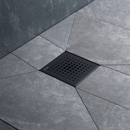 Трап для душа Am.Pm PrimeFlow 10 W02BD-P11-010-01BM с Черной матовой решеткой Cut Gradient