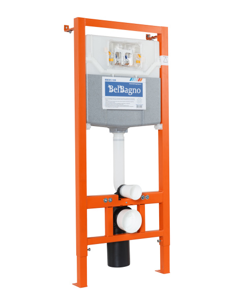 Инсталляция BelBagno BB002-80/BB007-PR-NERO.M с кнопкой смыва Черный