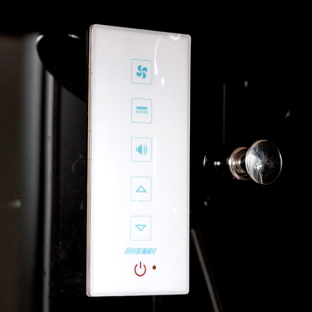 Душевая кабина DTO B 01S EL BLACK 100x100 с электрикой Душевая кабина DTO B 01S EL BLACK 100x100 с электрикой