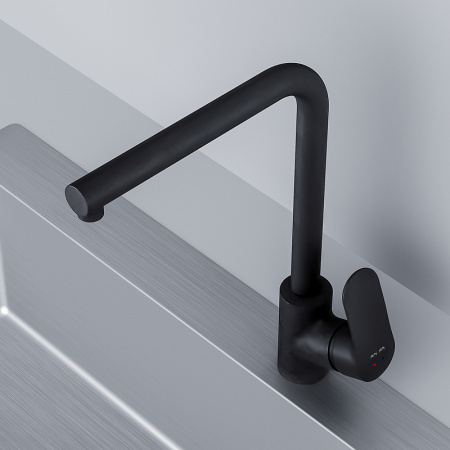 Смеситель для кухонной мойки AM.PM Like F8005022 Черный матовый