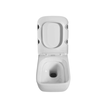 Унитаз Grossman Thin Rim GR-5603S (520х365х345) тонкий ободок,белый с тонкой крышкой,микролифт,1 место