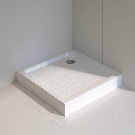 Поддон для душа RGW SMC-9090W Белый/Квадрат   (9 ножек в комплекте )/90* 90*140 (сифон приобретается отдельно)