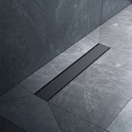 Трап для душа Am.Pm PrimeFlow 50 W02SC-U11-050-04BM с Черной матовой решеткой / под плитку Tile