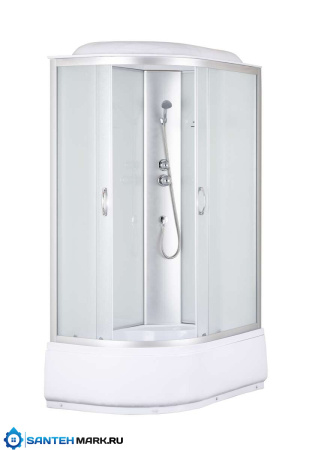 Душевая кабина Taliente TA-12080ML 120x80, рифленое стекло, профиль матовый хром, левая