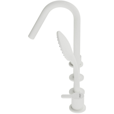 Смеситель Cezares Leaf LEAF-BVDM4-BIO Белый матовый