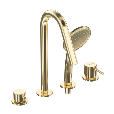 Смеситель CEZARES LEAF LEAF-BVDM4-L-SR золото