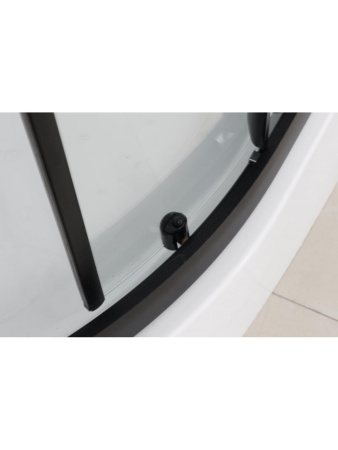 Душевая кабина Frank F400 Black 100x100 без крыши