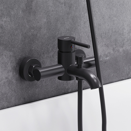 Смеситель для ванны Damixa Scandinavian Pure 361000300 Черный матовый Смеситель для ванны Damixa Scandinavian Pure 361000300 Черный матовый