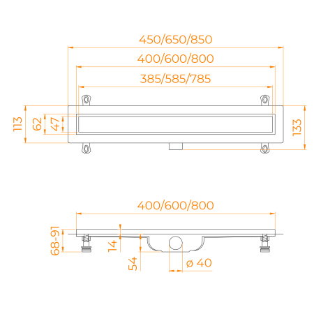 Душевой лоток RGW Drain Leo-11 (60211140-01)