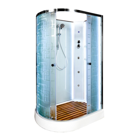 Душевая кабина DTO EM 1511 R N LED с гидромассажем 110х80