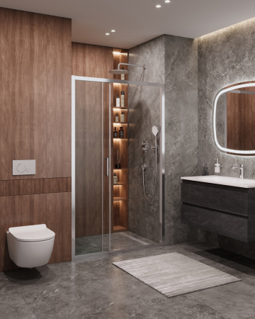 Душевая дверь в нишу CEZARES MOLVENO-BF-3-120-C-Cr-IV