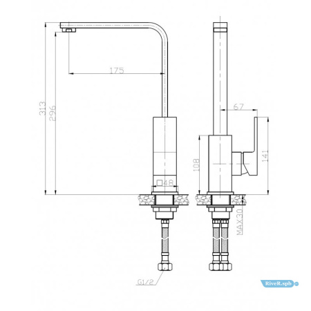 Смеситель для кухонной мойки WeltWasser WW MX Kassel 706
