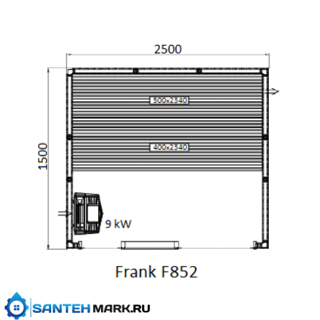 Сауна Frank F 851 (210x150x210) Кедр Экстра