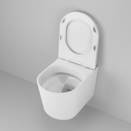 Унитаз Grossman Thin Rim GR-5602S (520х365х345) тонкий ободок,белый с тонкой крышкой,микролифт,1 место