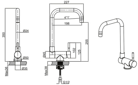 Смеситель Allen Brau Fenster 5.60003-00 хром Смеситель Allen Brau Fenster 5.60003-00 хром