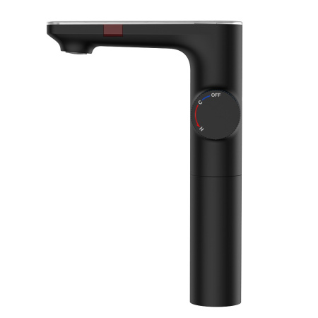 Смеситель для раковины Berges MORANS сенсорный высокий, черный матовый(076004)