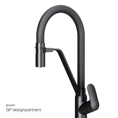 Смеситель для кухонной мойки AM.PM Like F8007822 Черный