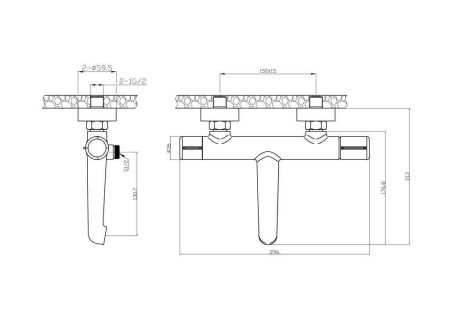 Смеситель BelBagno UNO UNO-VASM-NERO Черный