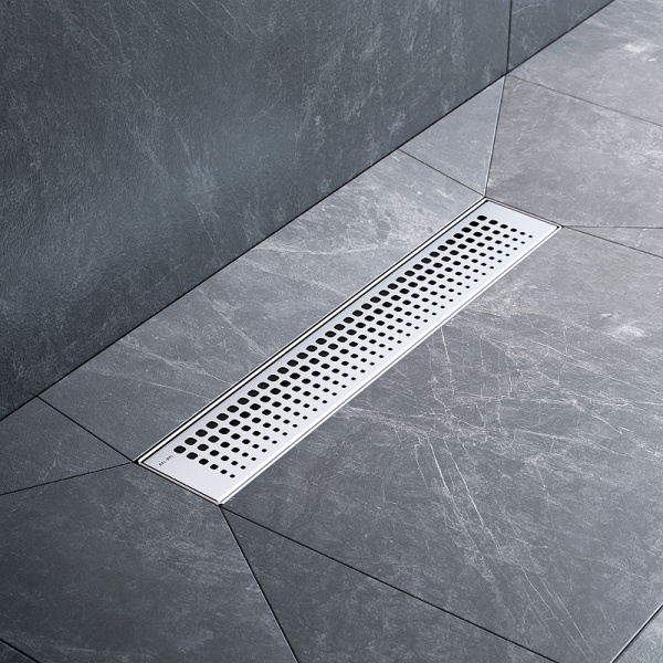 Трап для душа Am.Pm MasterFlow 40 W01SC-P11-040-01SB с решеткой Хром матовый Cut Gradient