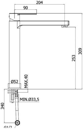 Смеситель Paffoni West WS081CR Смеситель Paffoni West WS081CR