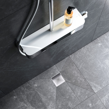 Трап для душа Am.Pm MasterFlow 10 W01BD-P11-010-01SB с решеткой Хром матовый Cut Gradient