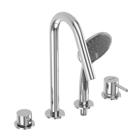 Смеситель CEZARES LEAF LEAF-BVDM4-L-01 серебристый