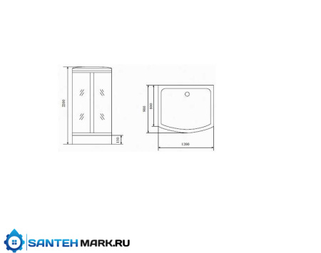 Душевая кабина Timo Comfort T-8815 C 120x90 Душевая кабина Timo Comfort T-8815 C 120x90