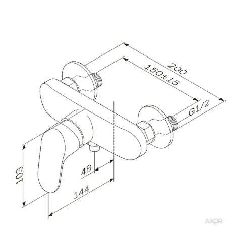 Смеситель для душа AM.PM Like F8020016 Хром