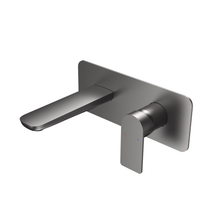 Смеситель Berges VENTAS S скрытого монтажа, совместный, оружейная сталь