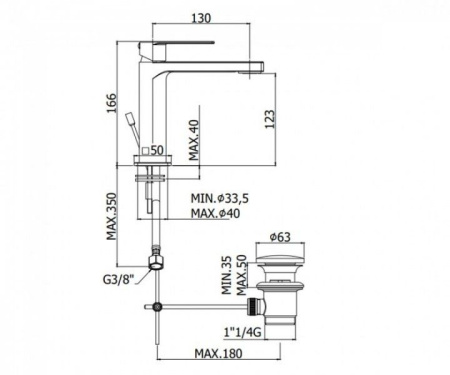 Смеситель Paffoni Tango TA075CR хром